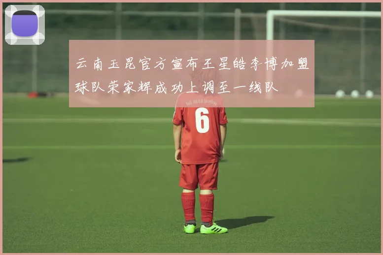 云南玉昆官方宣布王星皓李博加盟球队荣家辉成功上调至一线队